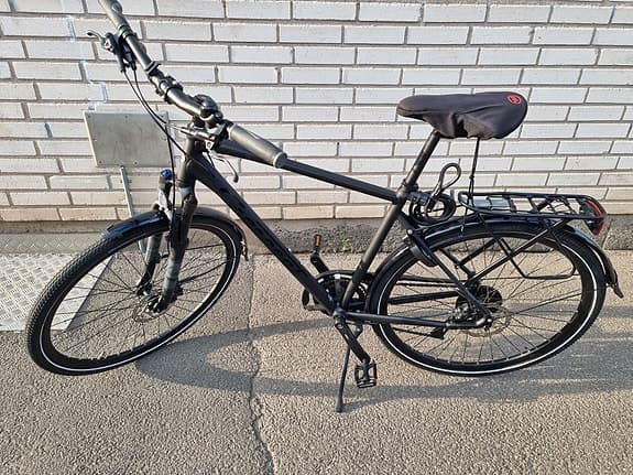 Crescent hybridcykel 53 cm 28" herr svart