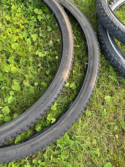 Vinterdäck cykel och cykelvagn