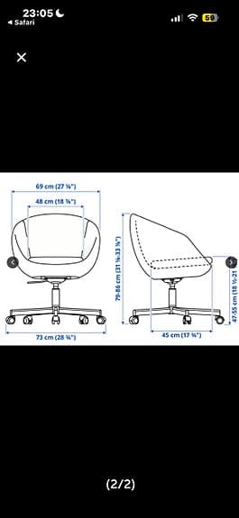 Snurrstol skinn IKEA