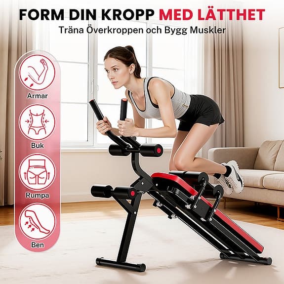 Träningsbänk för mag- och ryggträning Magmaskin Magtränare Träning mag bänk