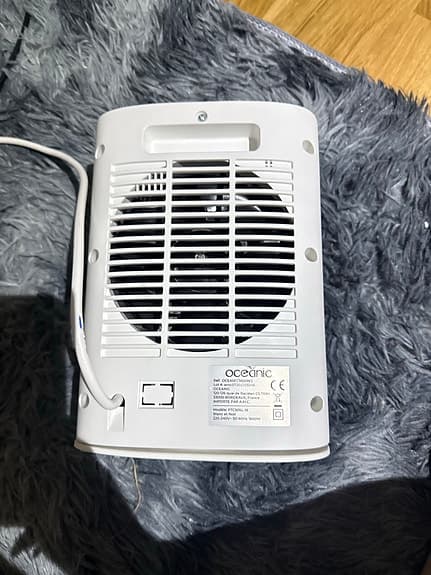 Oceanic värmefläkt vit 1800W 220V