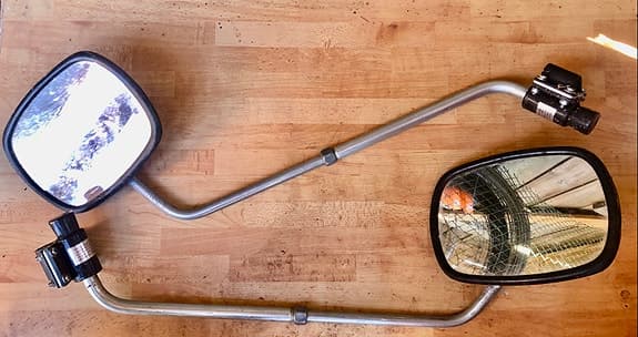 Backspegel med fäste