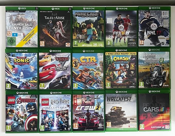 Xbox spelpaket med flera titlar