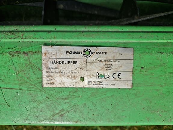 Power Craft handgräsklippare med uppsamlare