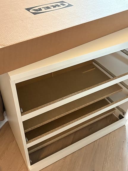 Helt ny MALM byrå 3 lådor IKEA