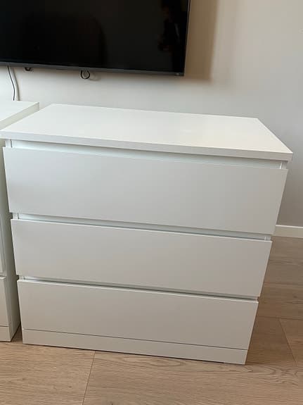 Helt ny MALM byrå 3 lådor IKEA