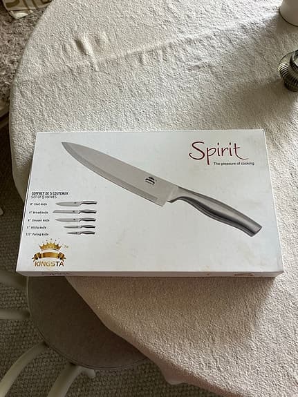 Kingsta Spirit knivset 5 delar rostfritt stål