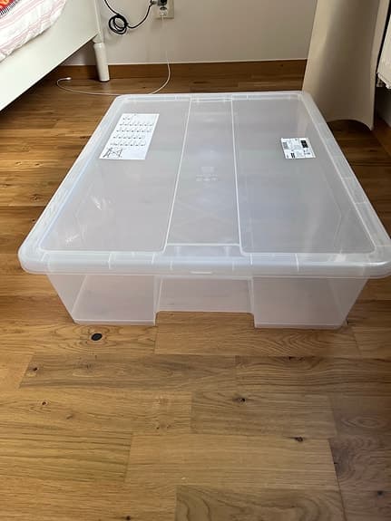 IKEA Samla genomskinlig förvaringslåda med lock