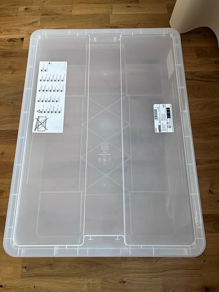 IKEA Samla genomskinlig förvaringslåda med lock