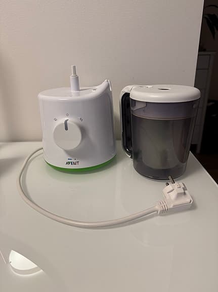 Philips matberedare/ångkokare för barnmat vit/grön