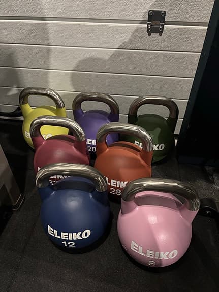 Eleiko competition kettlebells komplett set