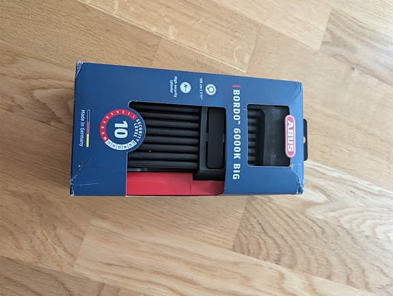 Cykellås Abus Bordo 6000K BIG 120cm