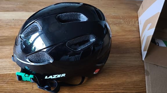 Lazer cykelhjälm barn svart m rotationsskydd 50-56cm ny