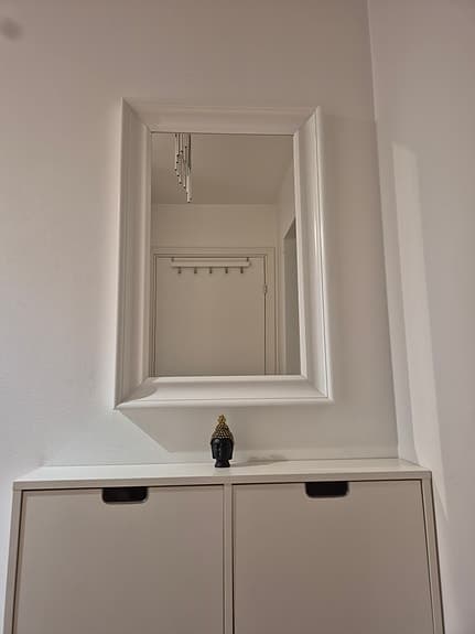 IKEA Hemnes spegel vit 90x60