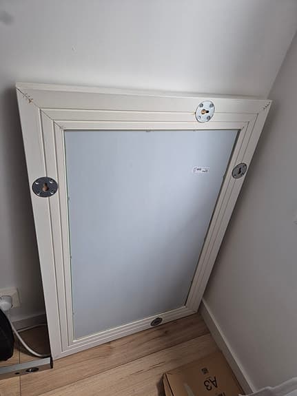 IKEA Hemnes spegel vit 90x60