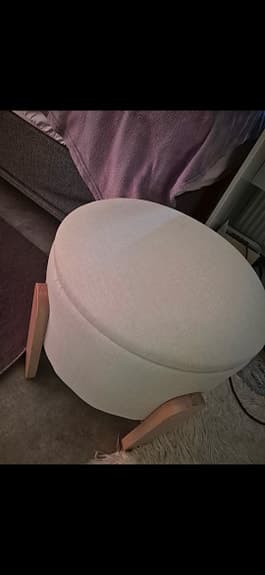 Förlunda sittkudde med förvaring/ vissle beige