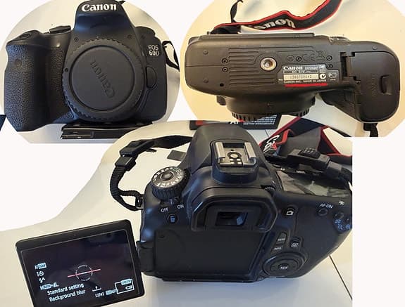 Canon EOS 60D – Komplett kamerapaket med 3 objektiv, stativ och tillbehör