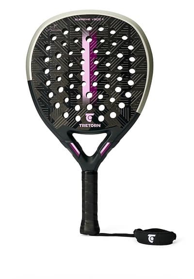 Tretorn padelracket Supreme VSQZ II 24K Carbon svart/lila