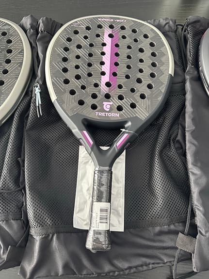 Tretorn padelracket Supreme VSQZ II 24K Carbon svart/lila