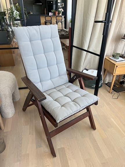 Trädgårdsstol samt två förvaringslådor, IKEA Äpplarö
