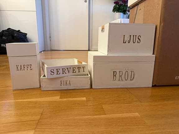 Jotex köksförvaring lådor