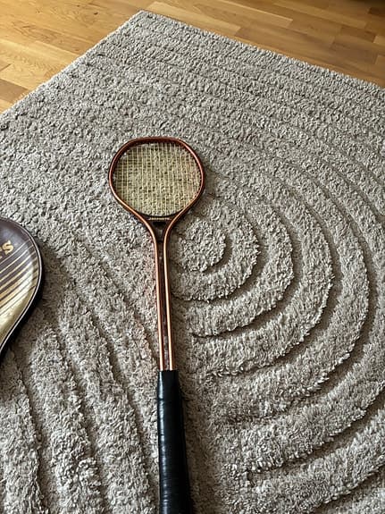 JSSports badmintonracket med fodral brun