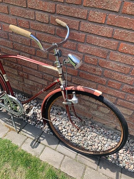 Monark Dumplex med km räknare 28" herr L röd