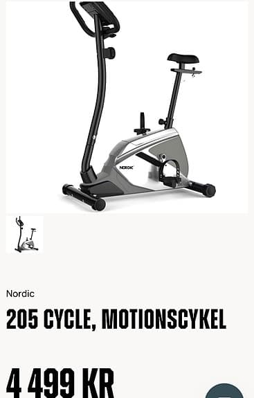 Nordic 205 Cycle motionscykel med pulsmätning