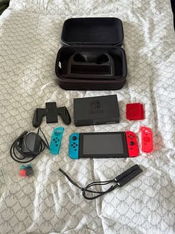 Nintendo Switch spelkonsol med Joy-Con neon röd/blå