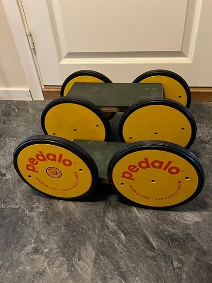 Pedalo balansbräda leksak gul
