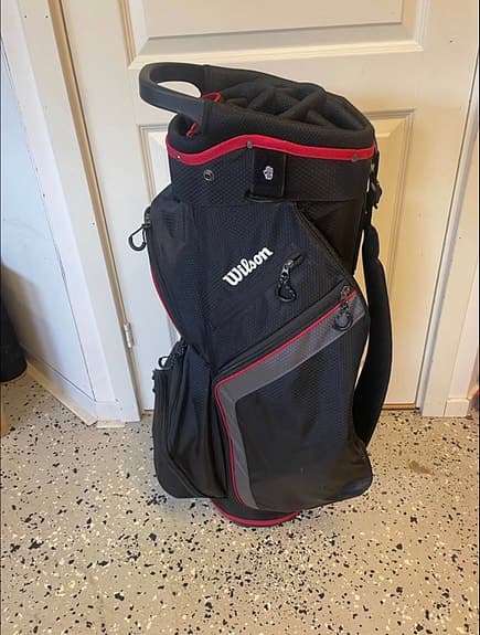 Wilson vagnbag svart/röd