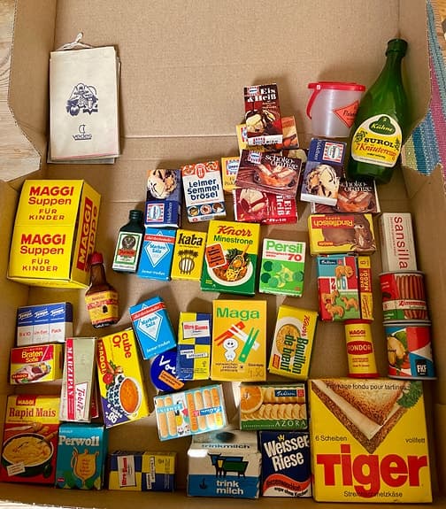 Leksaksmat leka affär Tyskland 70-tal leksak/kök