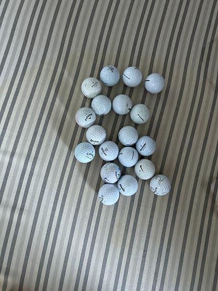 Golfbollar vita