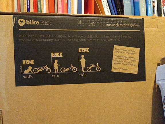 Balanscykel springcykel Trehjulscykel svart/vit