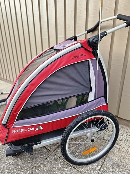 Nordic Cab Explorer cykelvagn/barnvagn inkl. joggingkit