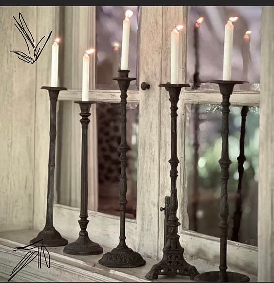 Stor gjutjärnsljusstake, Noori Objects