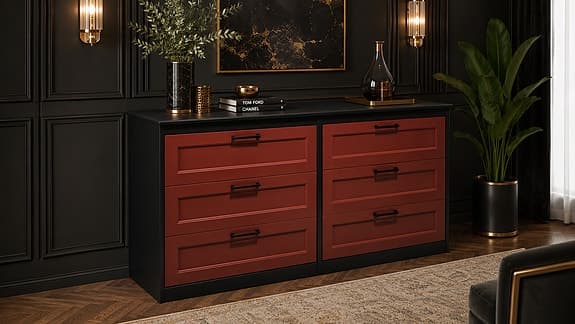 Elegant mörk byrå / skänk