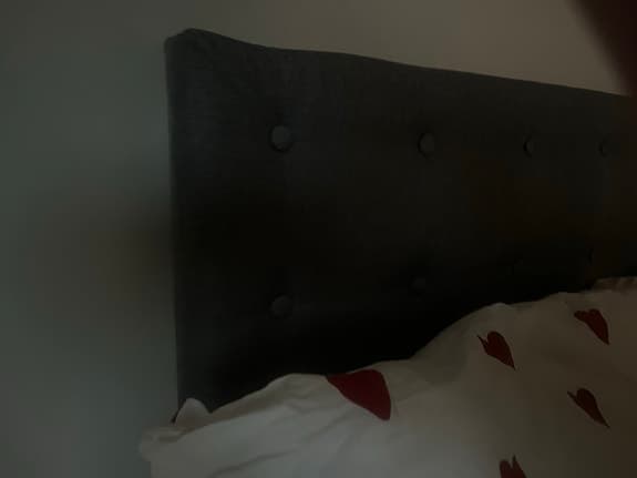 IKEA sänggavel grå