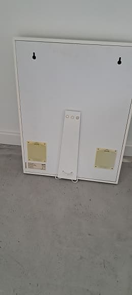 IKEA spegel med lampor vit