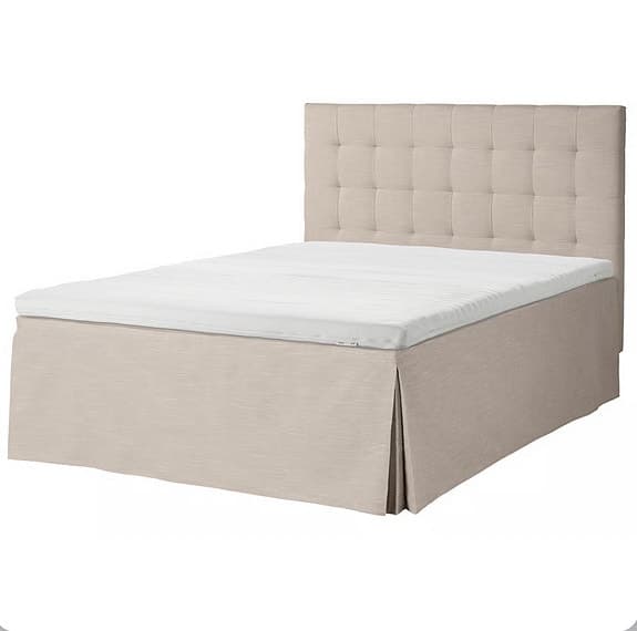 Beige sängkappa Mosterhamn 180x200 (Knappt använd)