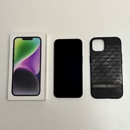 Apple iPhone 14 128 GB med Originalkartong, skal, laddare etc