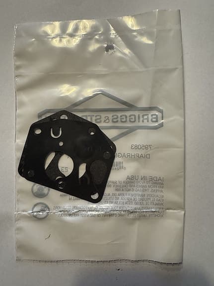 Briggs & Stratton original Förgasarmembran 795083 till gräsklippare