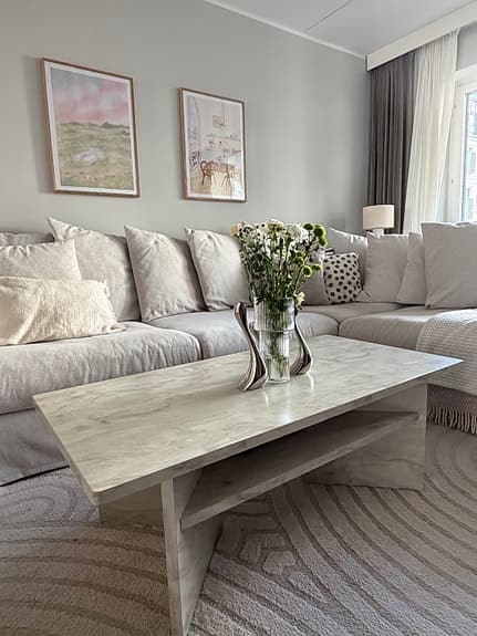 Soffbord Venture Home Ålesund – Travertinlook med förvaring