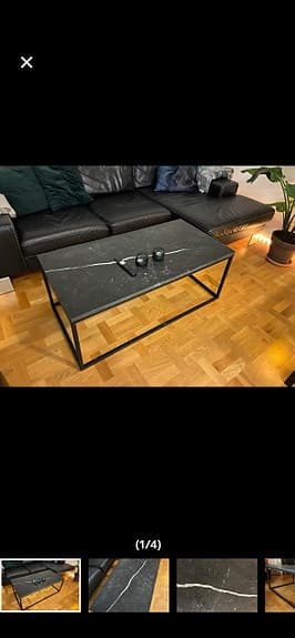 Marmorbord 120x60 cm
