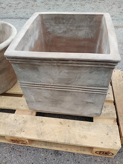 Stor fyrkantig kruka i Terrakotta 52cm