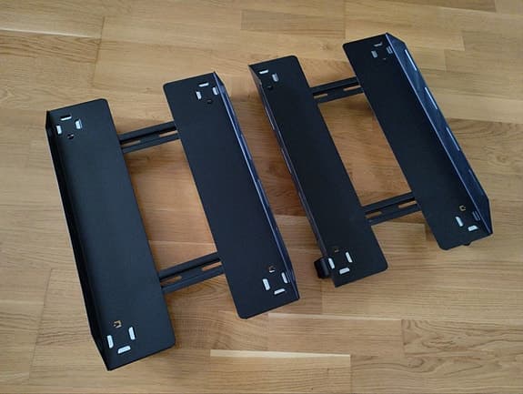 2 st IKEA - UPPSPEL - dator ställ med hjul