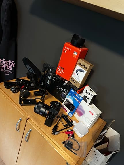Sony A7iii + sony zeiss 55mm 1/8 pro kit