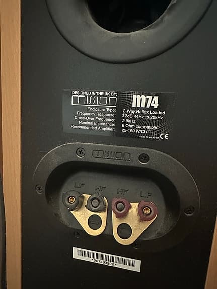 Denon förstärkare + Mission M74 högtalare