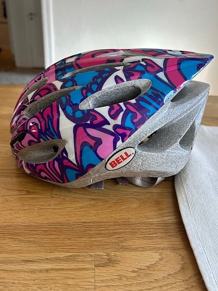 Bell cykelhjälm barn rosa/blå
