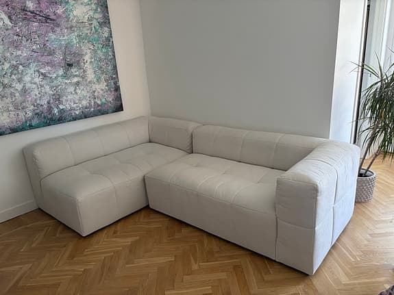 Mure 3-stssoffa med divan vänster